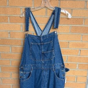 We The Free Denim Blue Wide-Leg Overalls